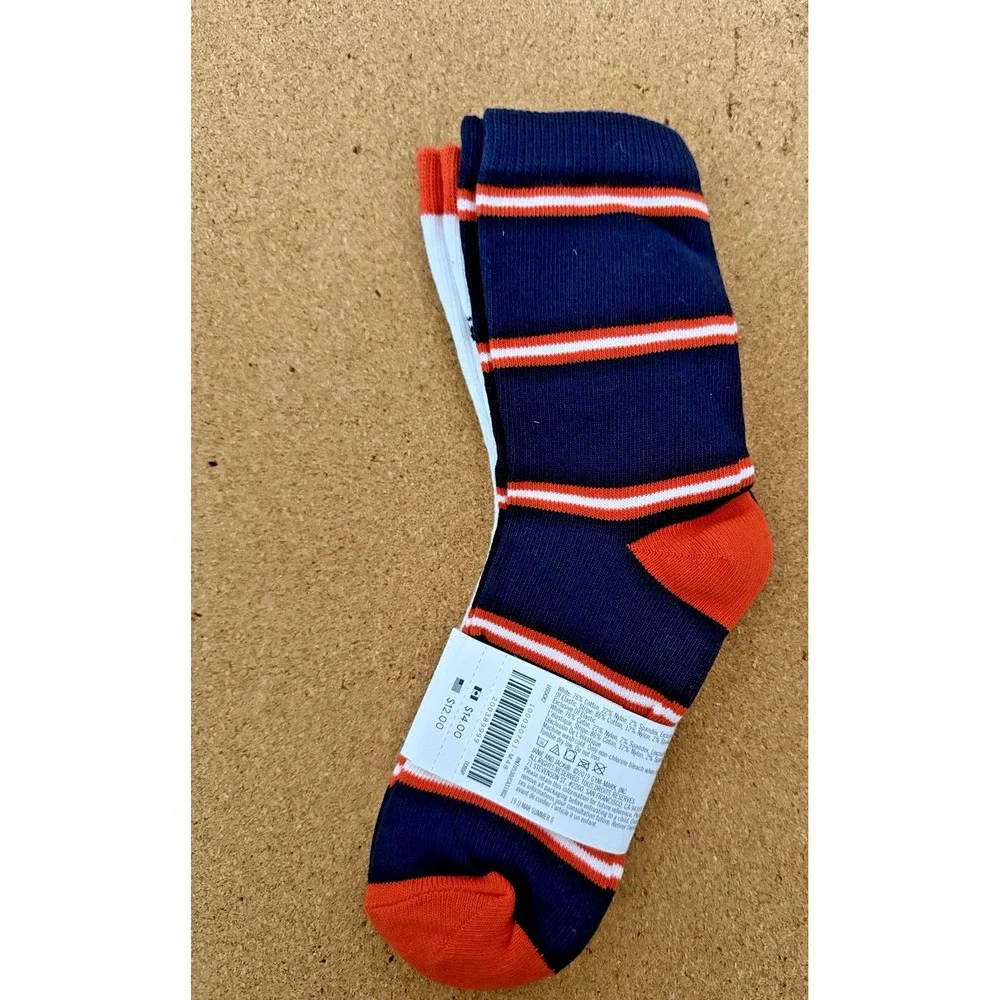 NWT Janie & Jack Boys Socks 6-8Y Striped Palm Tree 2 Pack‎